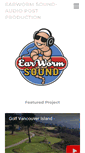 Mobile Screenshot of earwormsound.com